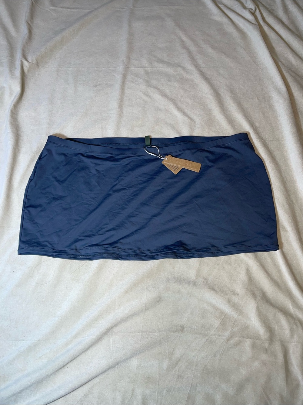 SKIMS Swim Micro Mini Skirt NWT Gunmetal 2X